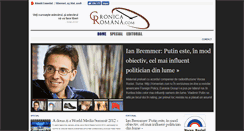 Desktop Screenshot of cronicaromana.com